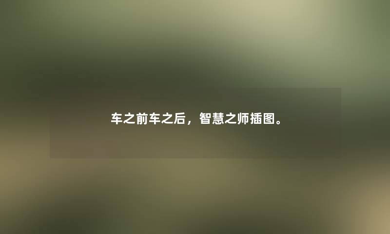 车之前车之后，智慧之师插图。